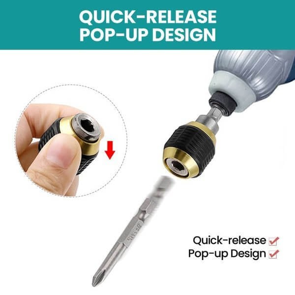 (2024 New Year Hot Sale🎁)Quick-release Hexagon Drill Bit Coupling